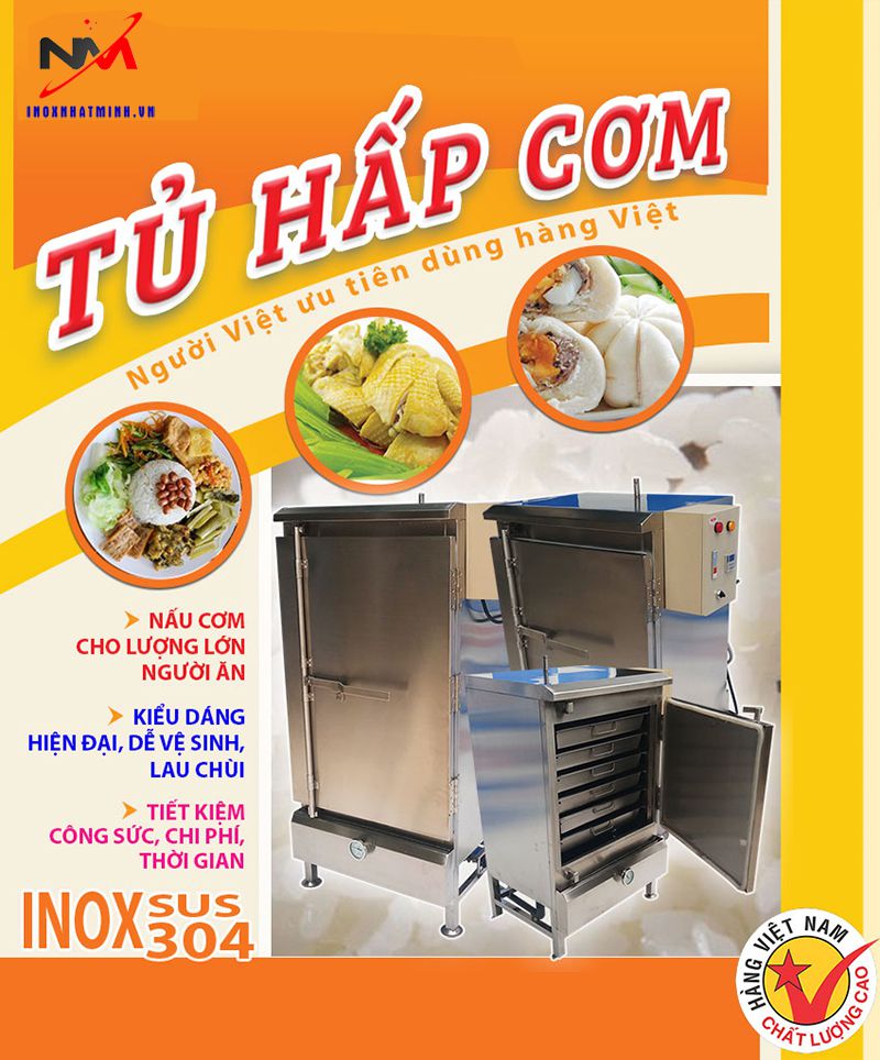 tủ hấp cơm công nghiệp