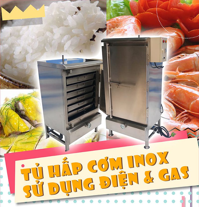 tủ hấp cơm công nghiệp