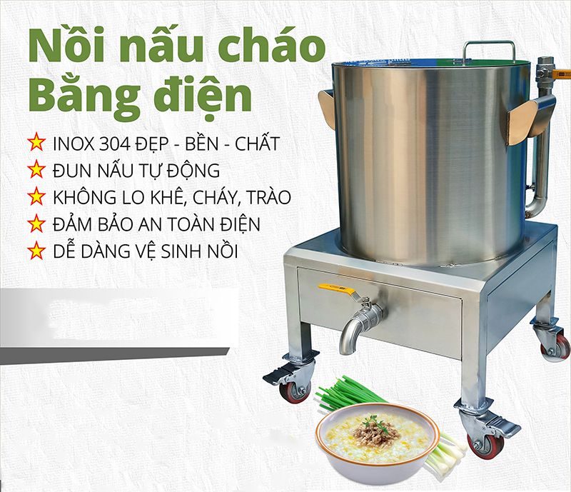 Nồi nấu cháo công nghiệp