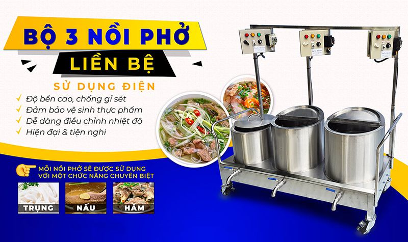 Nồi nấu phở công nghiệp