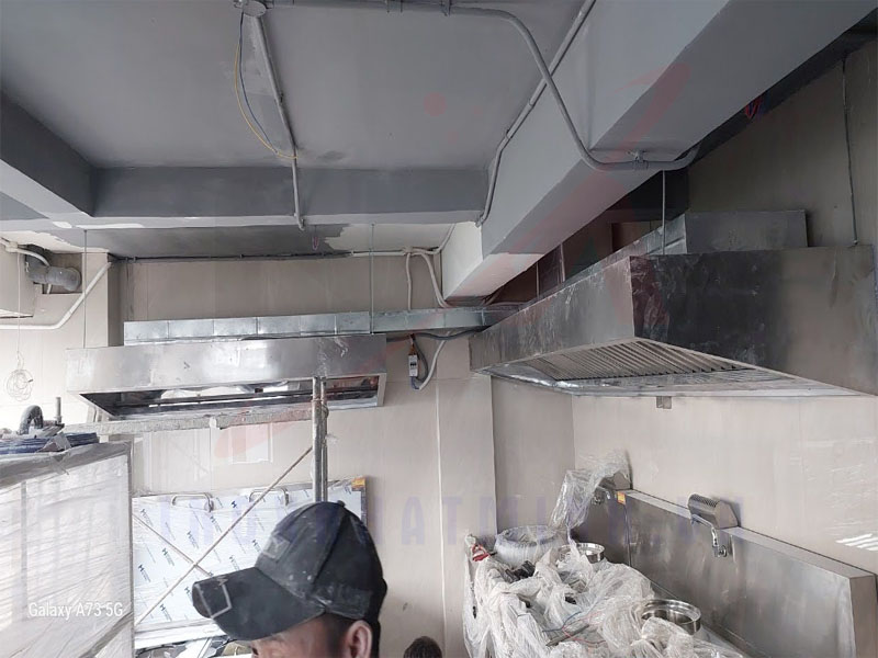 Quy trình thi công lắp đặt hệ thống hút khói công nghiệp tại Inox Nhật Minh