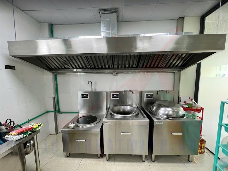 Dịch vụ thi công hút khói bếp công nghiệp tại Inox Nhật Minh